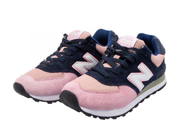 New Balance 574 синие с розовым (36-40)