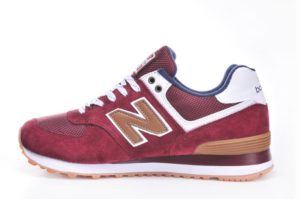 Кроссовки New Balance 574 dark red бордовые (35-45)