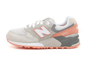 Кроссовки New Balance 999 серые с оранжевым (36-40)