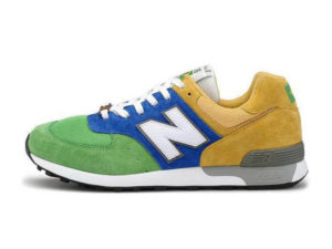 Кроссовки New Balance 576 желто-сине-зеленые 35-44