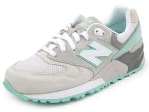 Кроссовки New Balance 999 бежевые с бирюзовым (36-41)