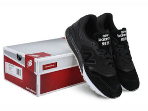 Кроссовки New Balance 997.5 замшевые черные с белым (40-44)