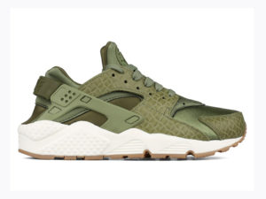 Nike Air Huarache Run Premium зеленые с белым женские (35-40)