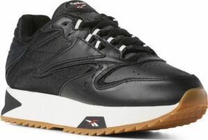 Кроссовки Reebok Classic leather кожаные black чёрные (35-39)