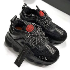 Кроссовки Versace Chain Reaction черные 35-44