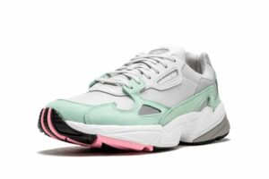 Кроссовки Adidas Falcon серые с зеленым (35-39)