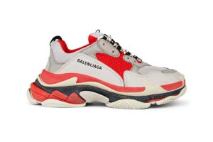 Balenciaga Triple S красные-белые-серые (35-44)