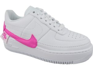 Nike Air Force 1 LV8 белые с розовым (35-39)