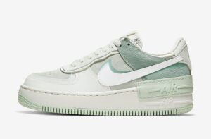 Nike Air Force 1 Shadow бело-серо-зелёные (35-39)