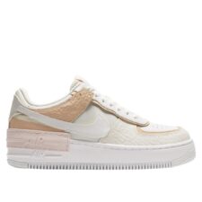 Nike Air Force 1 Shadow бело-бежевые с розовым (35-39)