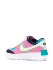 Nike Air Force 1 Shadow черно-бирюзово-желто-розовые (35-39)