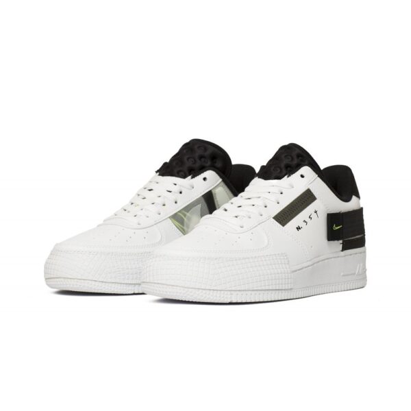 Nike Air Force 1 Type Low N. 354 черно-белые (40-44)