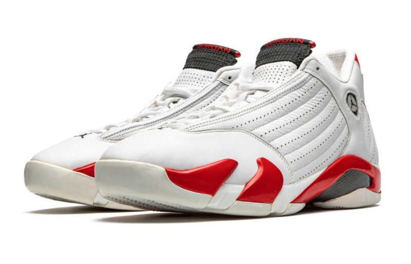 Nike Air Jordan 14 Retro белые с красным (40-44)