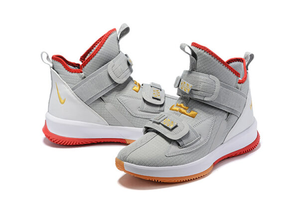 Nike Lebron Soldier 13 серые с белым мужские (40-45)