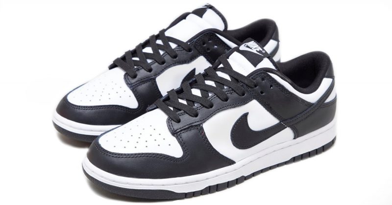 Nike Dunk Low Retro White Black черно-белые кожаные мужские-женские (35-44)