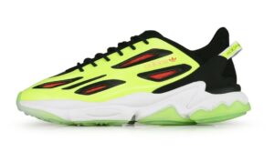 Adidas Ozweego Celox зеленые с черным нубук мужские (40-44)