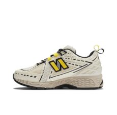 New Balance x GANNI 1906R 'Egret' бело-черные с жёлтым сетка мужские-женские (40-44)