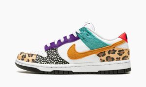 Nike SB Dunk Low SE WMNS "Safari Mix" разноцветные кожа-нубук мужские-женские (40-44)